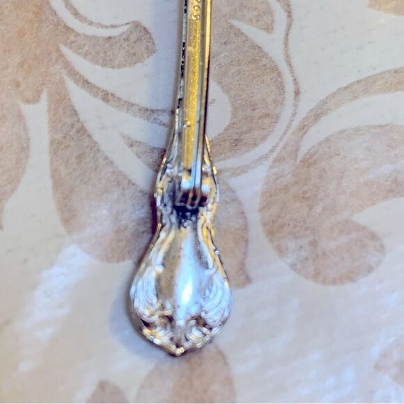 Mini Silver Spoon Brooch Pin 2.75” has Patent 2066969 on the back Gorgeous - Picture 5 of 8